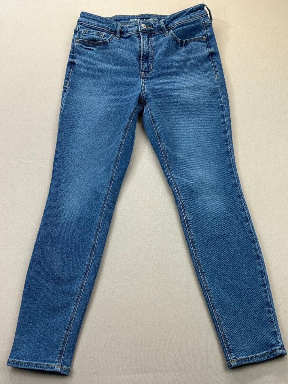 Old Navy Jeans Womens Size 8 Blue Denim High Rise Rockstar Super Skinny Stretch